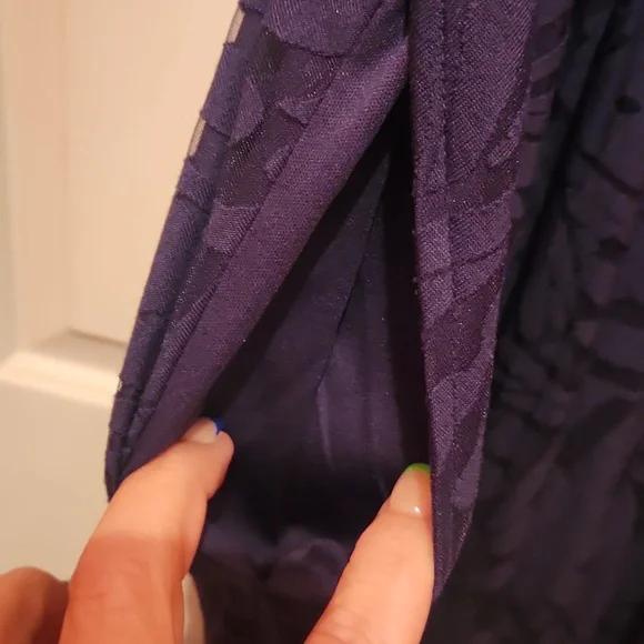 Lane Bryant SZ 18/20 Navy Cold Shoulder Dress - Picture 7 of 14